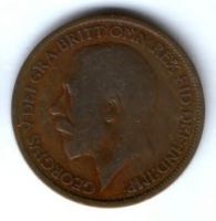 1/2 пенни 1921 г. Великобритания
