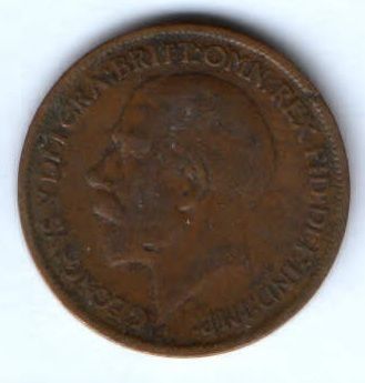1/2 пенни 1916 г. Великобритания