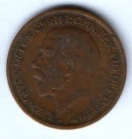 1/2 пенни 1916 г. Великобритания