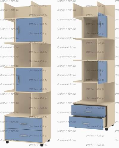 Шкаф-стеллаж Дельта-5.02 (64х43х216)