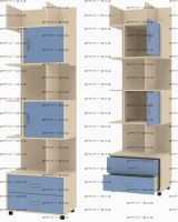 Шкаф-стеллаж Дельта-5.02 (64х43х216)