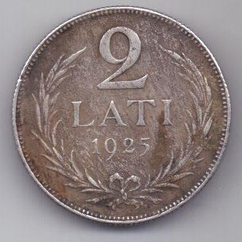 2 лата 1925 г. Латвия