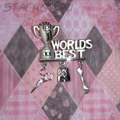 Брошь "Лучший в мире мастер" под серебро