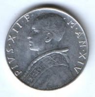 10 лир 1952 г. Ватикан
