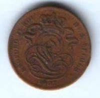 1 сантим 1907 г. Бельгия