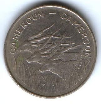 100 франков 1972 г. Камерун