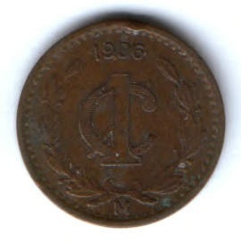 1 сентаво 1906 г. Мексика