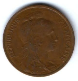 5 сантимов 1912 г. Франция