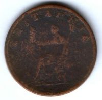 1/2 пенни 1807 г. Великобритания