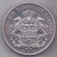 5 марок 1900 г. Гамбург. Германия