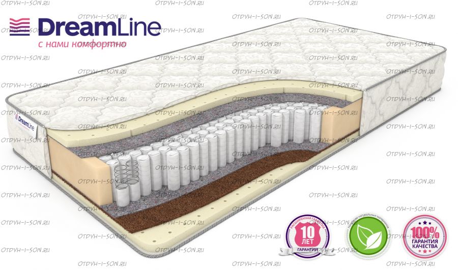Матрас SleepDream Soft S1000 (с наматрасником) Дримлайн