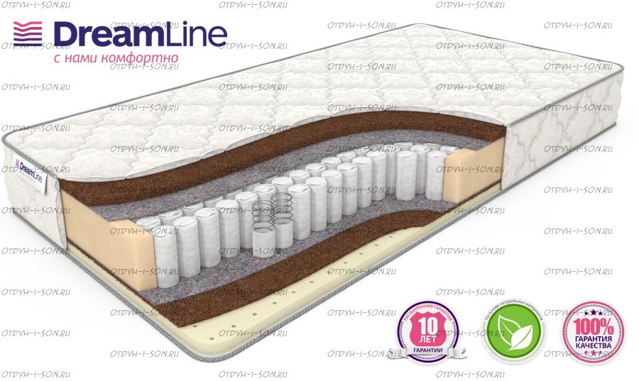 Матрас SleepDream HARD TFK (с наматрасником) Дримлайн 20