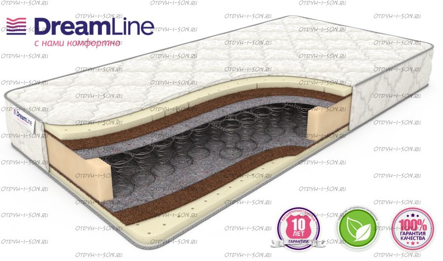 Матрас SleepDream Medium BS (с наматрасником) Дримлайн