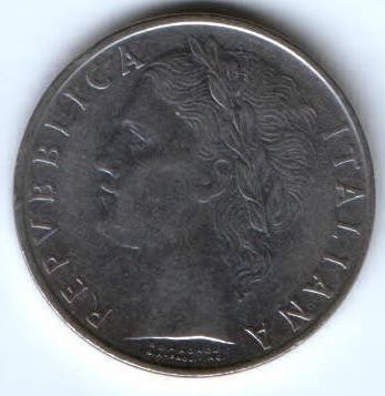 100 лир 1962 г. Италия