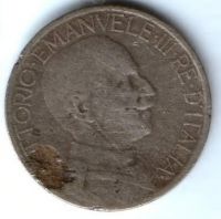 2 лиры 1924 г. Италия