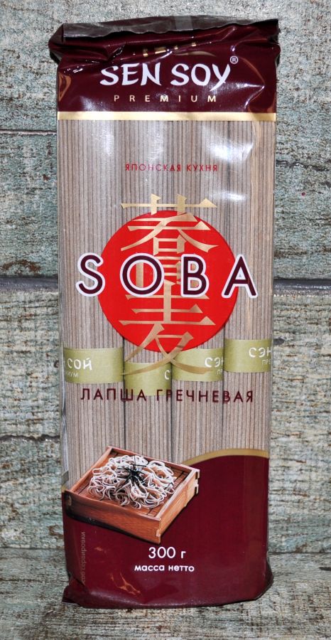 СЭН-СОЙ Гречневая лапша «SOBA»  пакет 300гр