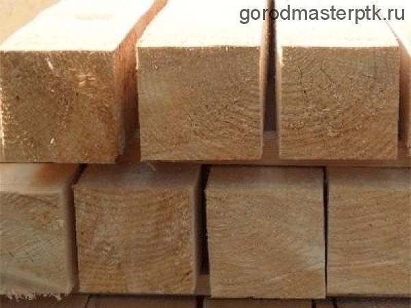 Брус 150х200х6000 мм обрезной, хвоя, (сосна, ель) 1-2 сорт