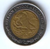 1 песо 2008 г. Мексика
