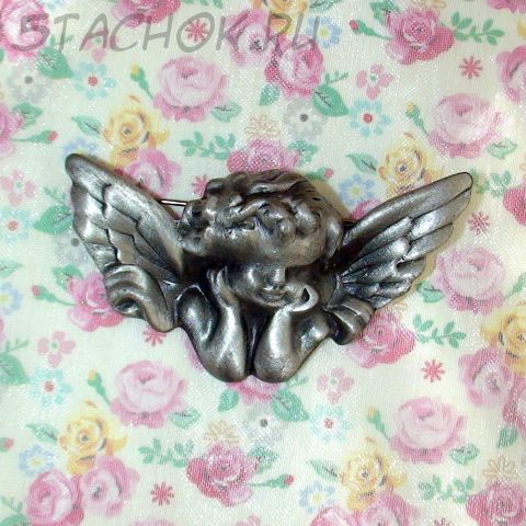 Брошь "Слепой ангел" под олово