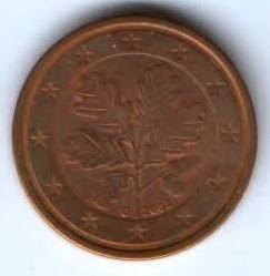 2 евроцента 2002 г. Германия