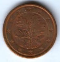 2 евроцента 2002 г. Германия