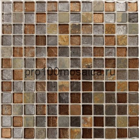 Alcantara ruggine 23x23 Мозаика серия Naturelle, размер, мм: 298*298 (Caramelle)