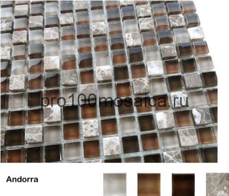 Andorra Мозаика серия Naturelle 15x15x4, размер, мм: 305*305 (Caramelle)