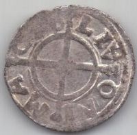 1 шиллинг 1535-1549 г. Ливонский орден