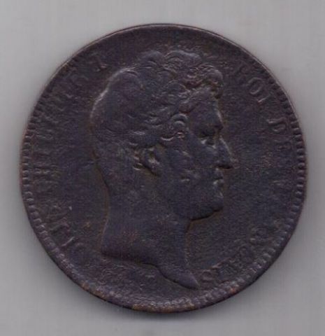 модуль-5 франков 1833 г. Франция