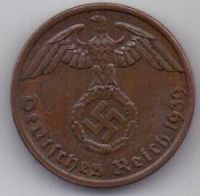 1 пфенниг 1939 г.  Германия