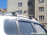 Багажник на крышу - аэродинамические дуги на рейлинги Chevrolet Niva, Евродеталь