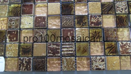 Плитка декоративная стеклянная с камнем Antik-2/Антик-2 300*300