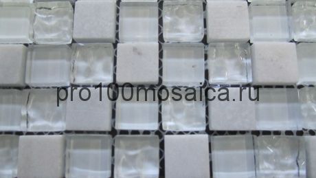 Плитка декоративная стеклянная с камнем Iceberg/Айсберг20*20 300*300