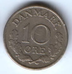 10 эре 1969 г. Дания