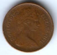 1/2 пенни 1973 г. Великобритания