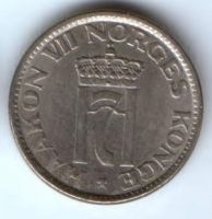 50 эре 1956 г. Норвегия