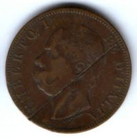10 чентезимо 1893 г. Италия
