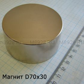 Магнит 160кг диск 70х30мм (160кг.)