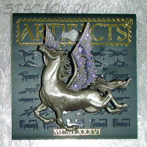 Брошь "Пегас-3" под олово/блестки