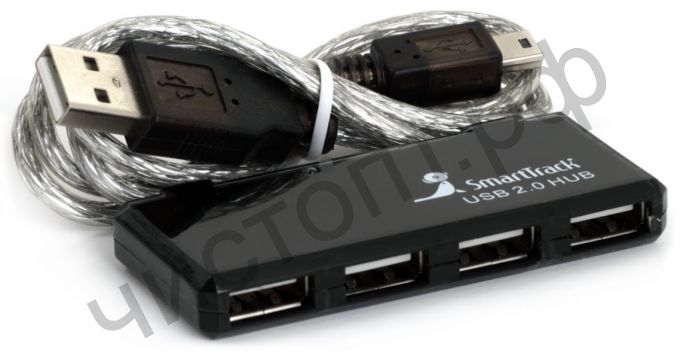 USB HUB USB-хаб Smartbuy 6110 4 порта черный (SBHA-6110-K)