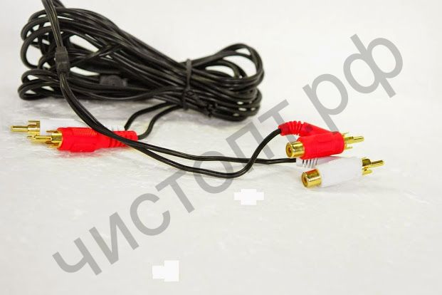 Шнур 2RCA-2RCA ( 2 тюльп. ПАПА на 2 тюльп. ПАПА + МАМА)  L= 3,5m