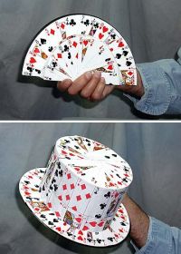 CARD FAN to Card Top Hat Карточный веер превращается в цилиндр