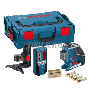 BOSCH GLL 3-80 P + BM1 + LR2 в L-Boxx - Лазерный нивелир