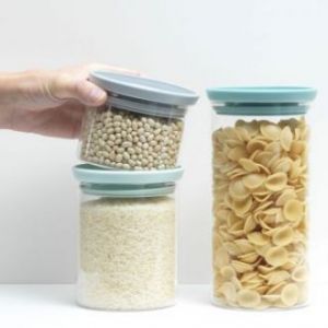 Набор банок стеклянных модульных для хранения 0,3 х 0,6 х 1,1 л Brabantia 298325