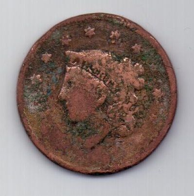 1 цент 1816-36 г. США