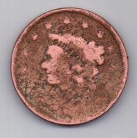 1 цент 1816-36 г. США