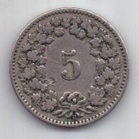 5 раппенов 1902 г. Швейцария