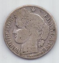 50 сантим 1895 г. Франция