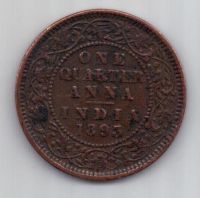 1/4 анны 1893 г. Индия (Великобритания)