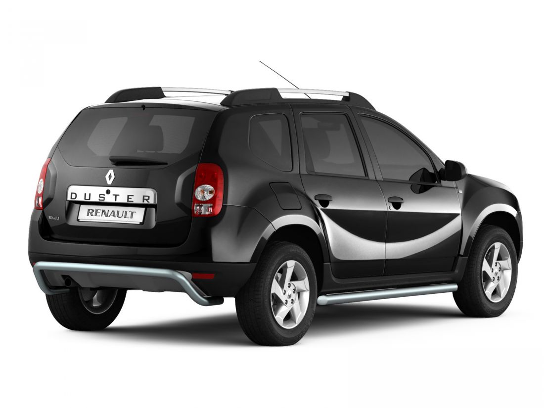 Защита порогов вогнутая d63мм (ППК) RENAULT DUSTER 2012-